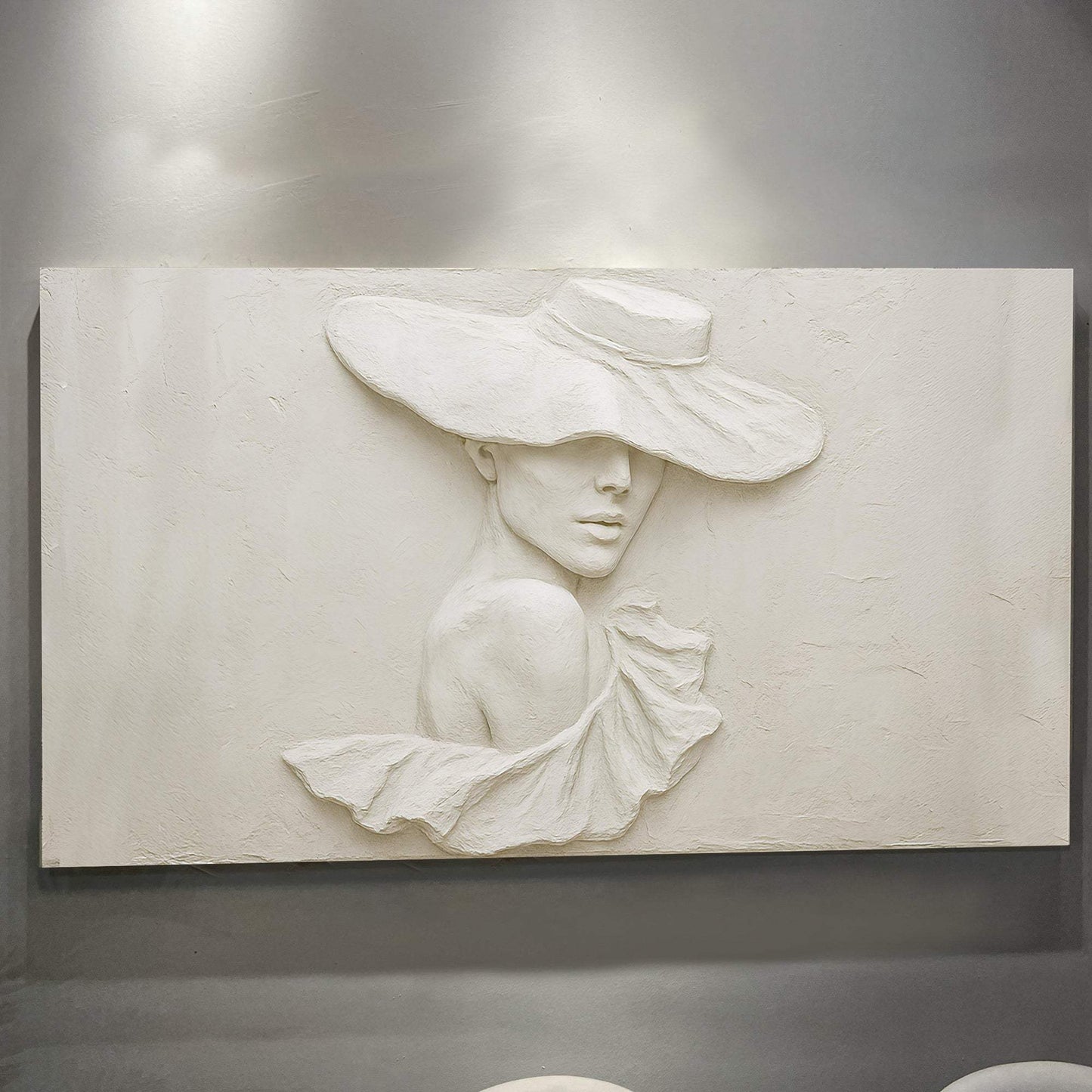 3D Minimalist Female Portrait Wall Art - Tailored Canvases - Flyclothing LLC