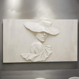 3D Minimalist Female Portrait Wall Art - Tailored Canvases - Flyclothing LLC