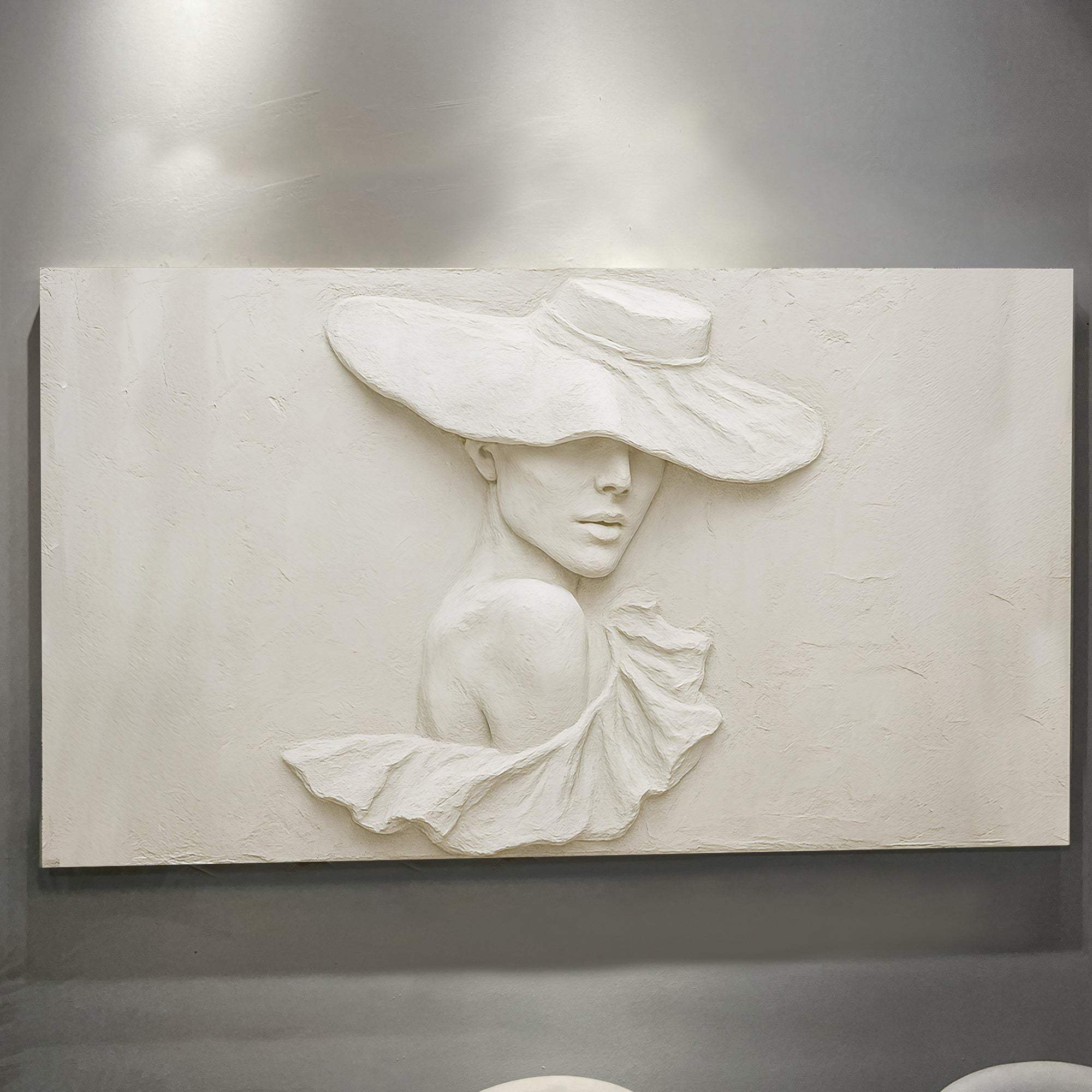 3D Minimalist Female Portrait Wall Art - Tailored Canvases - Flyclothing LLC