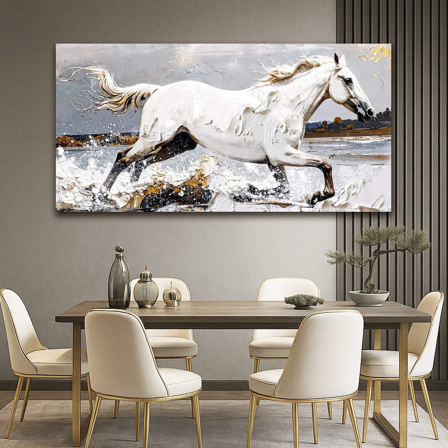 Modern Abstract Horse Wall Art - Tailored Canvases - Flyclothing LLC