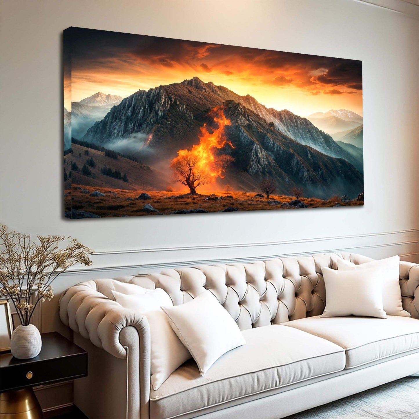 Burning Bush - Faith Wall Art XIII - Tailored Canvases - Flyclothing LLC