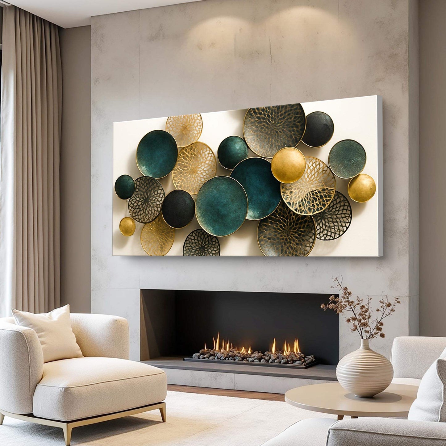 Lotus Leaf Abstract Wall Art VIII - Tailored Canvases - Flyclothing LLC