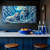 3D Wolves Wall Art V - Tailored Canvases - Flyclothing LLC