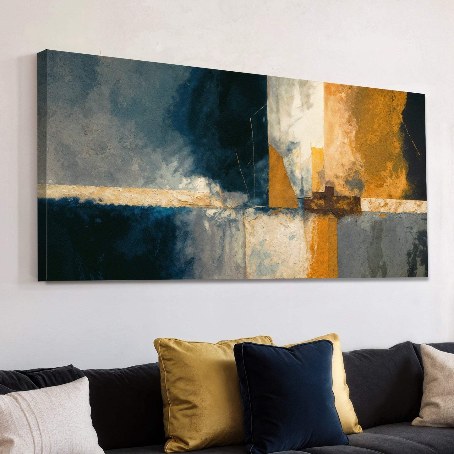 Abstract Geometric Lines Wall Art - Tailored Canvases - Flyclothing LLC