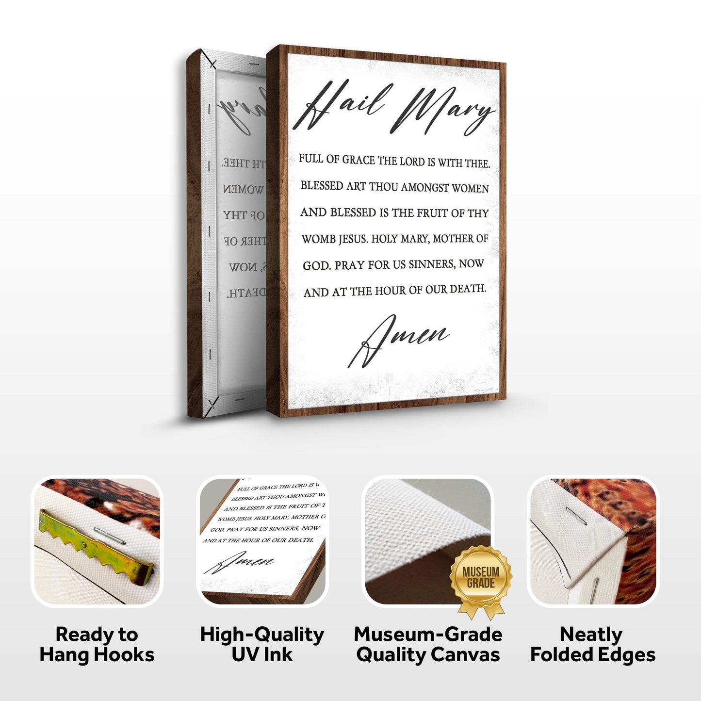 The Hail Mary Faith Sign - Tailored Canvases - Flyclothing LLC