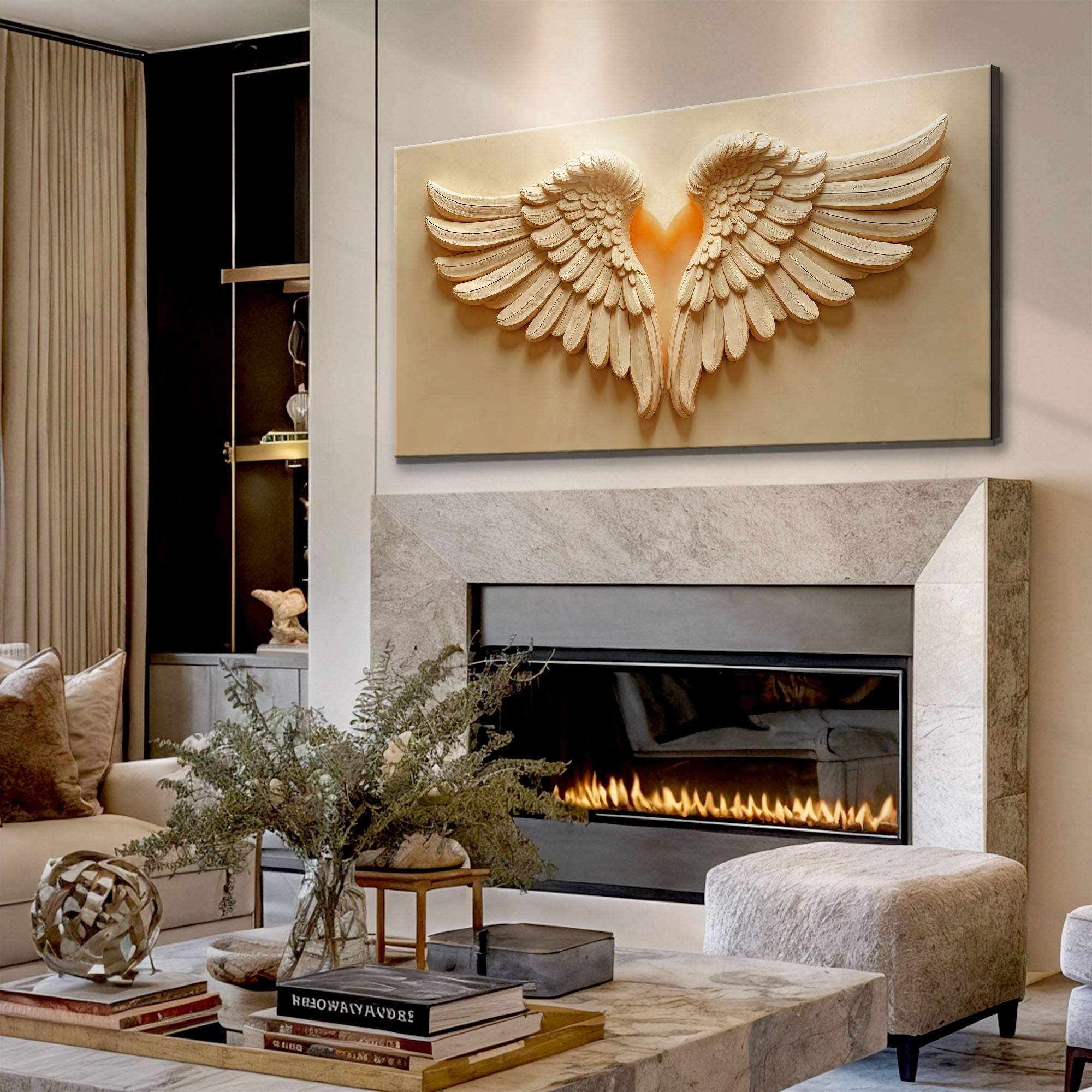 Wings Of Devotion Wall Art - Tailored Canvases - Flyclothing LLC