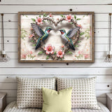 3D Hummingbirds Wall Art II - Tailored Canvases - Flyclothing LLC