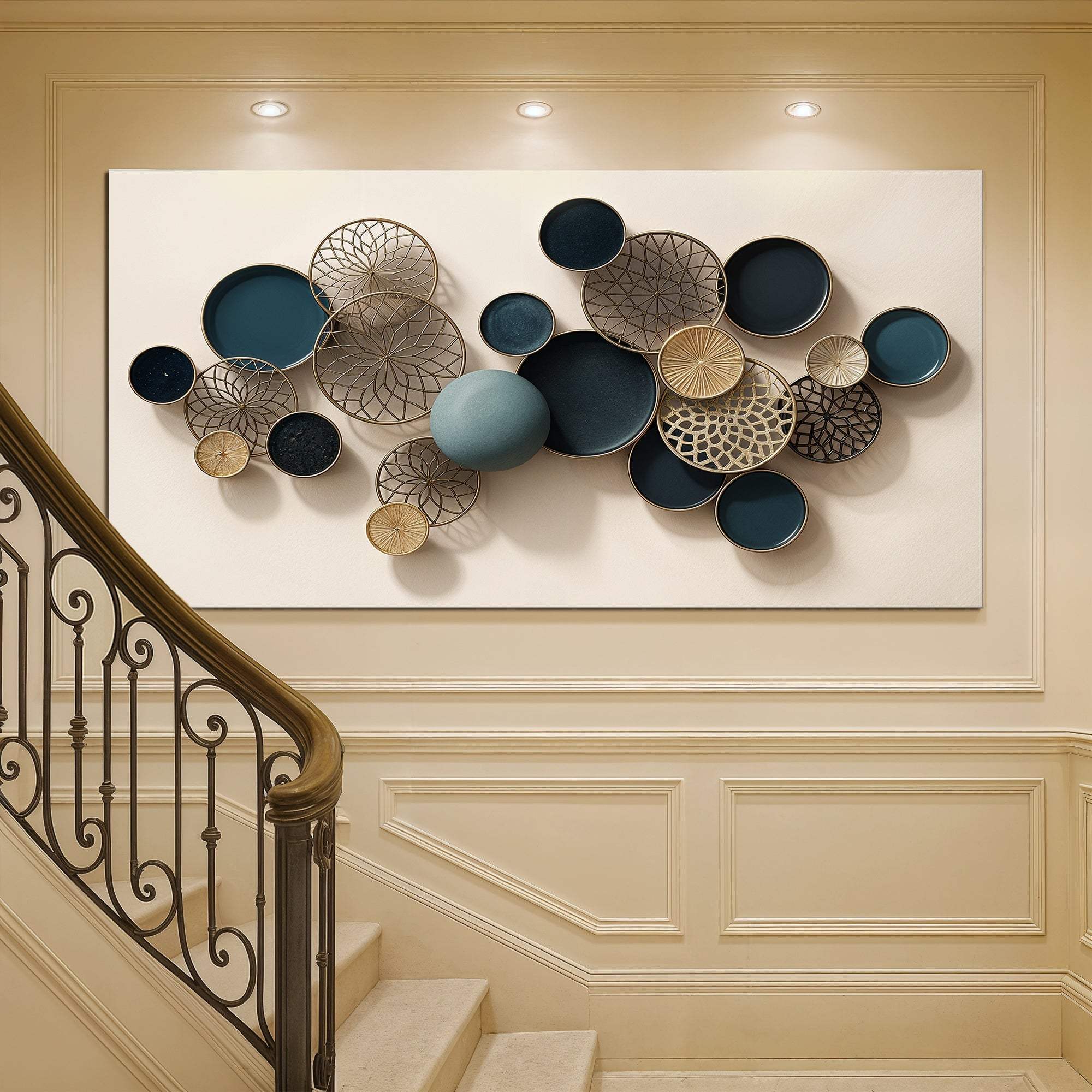 Lotus Leaf Abstract Wall Art - Tailored Canvases - Flyclothing LLC