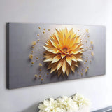 Golden Dandelion Minimalist Abstract Wall Art - Tailored Canvases - Flyclothing LLC