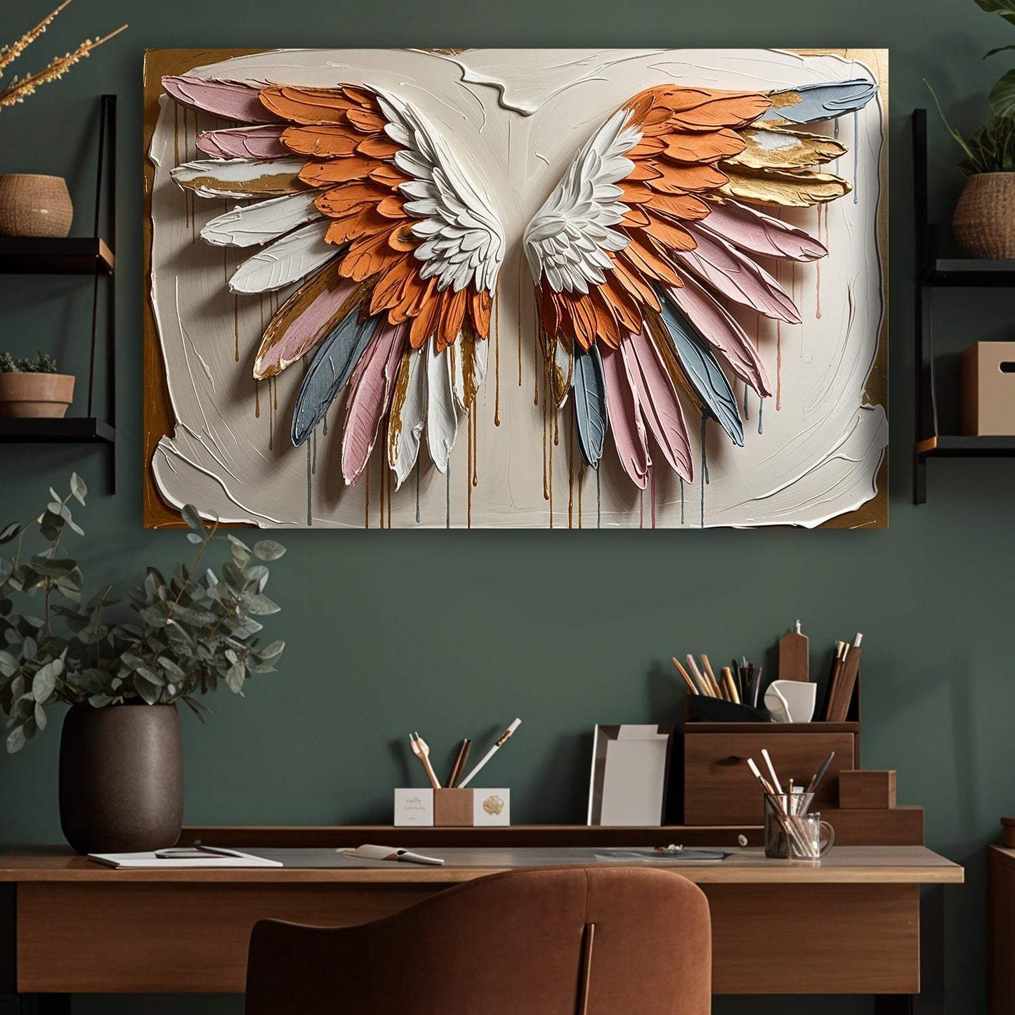 Angelic Wings Wall Art - Tailored Canvases - Flyclothing LLC