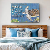 I Can Do All Things Through Christ Who Strengthens Me Faith Sign IV - Tailored Canvases - Flyclothing LLC