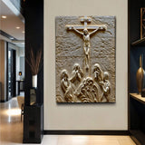Three Cross Calvary Hill Wall Art - Tailored Canvases - Flyclothing LLC