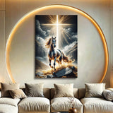 3D Horse Faith Wall Art II - Tailored Canvases - Flyclothing LLC