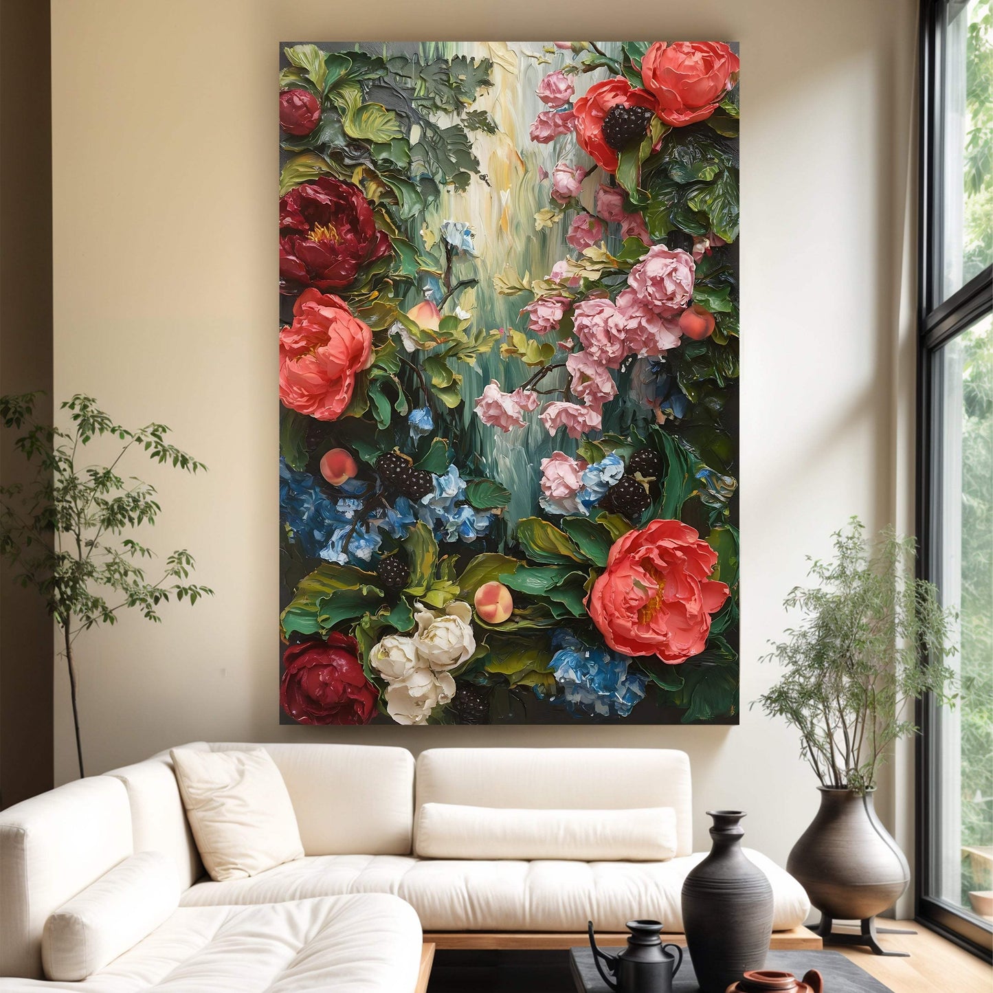 Garden Floral Wall Art - Tailored Canvases - Flyclothing LLC