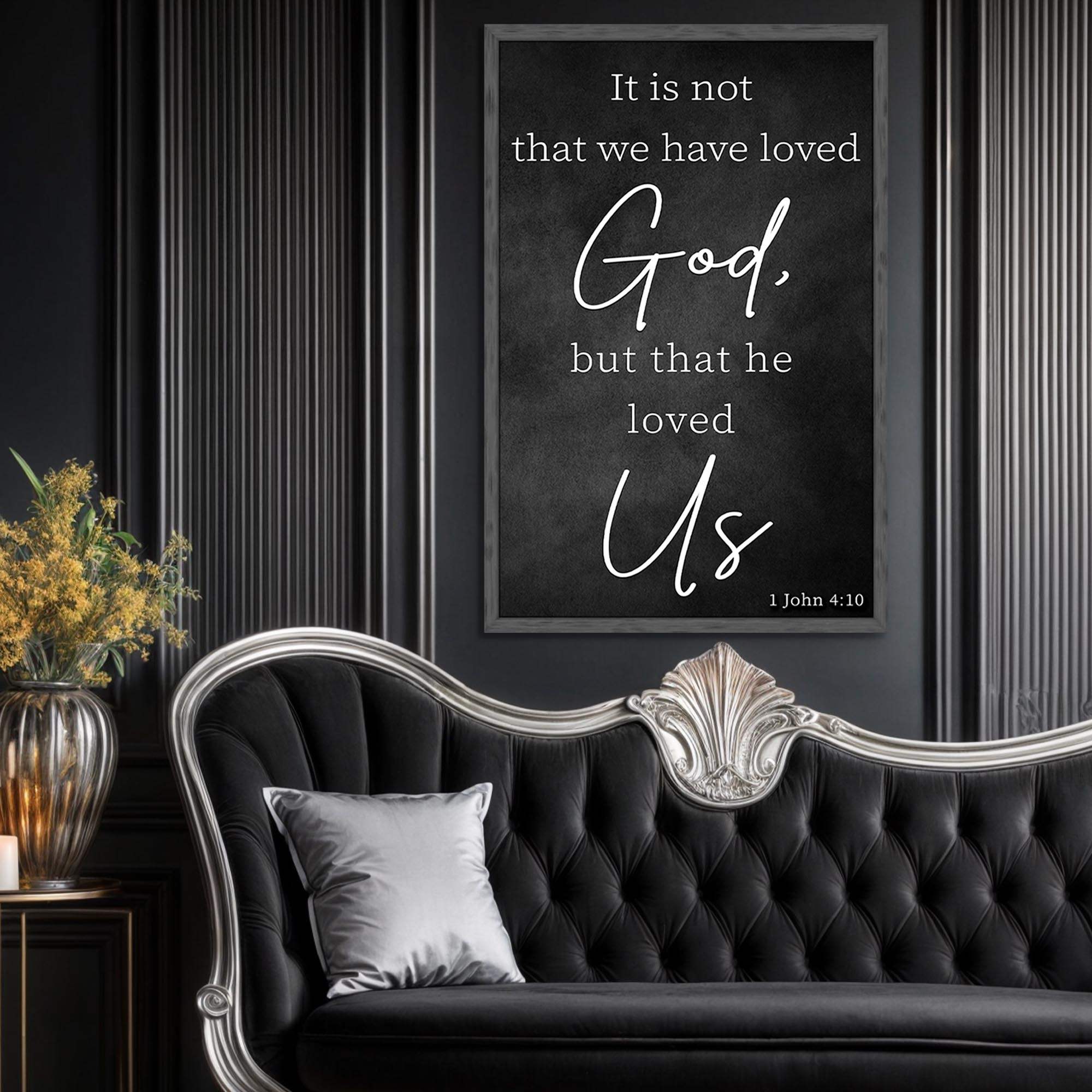 1 John 4:10 Faith Sign V - Tailored Canvases - Flyclothing LLC