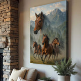 Galloping Horse Double Exposure Wall Art - Tailored Canvases - Flyclothing LLC