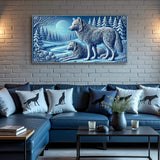 3D Wolves Wall Art VI - Tailored Canvases - Flyclothing LLC