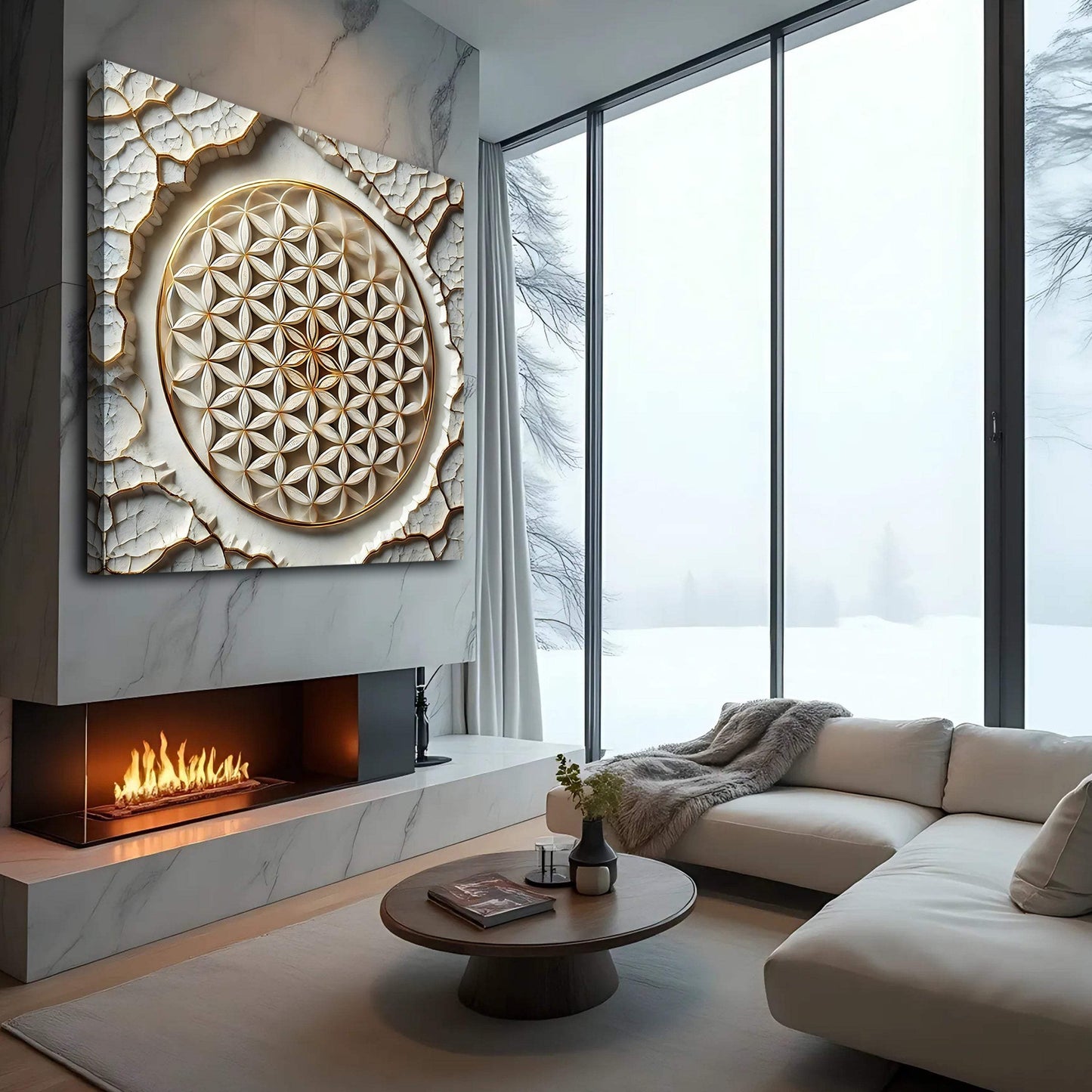 Flower Of Life Wall Art VI - Tailored Canvases - Flyclothing LLC