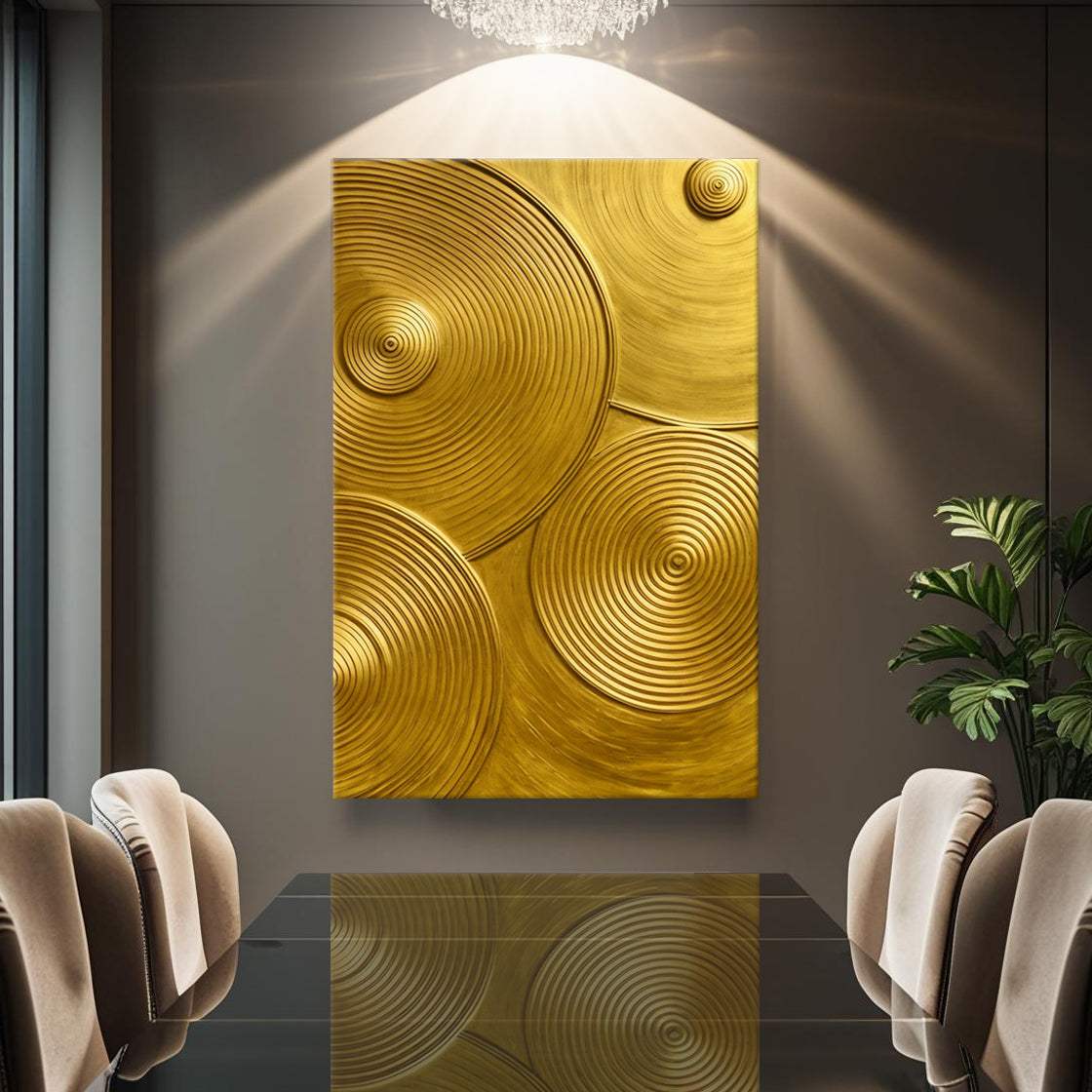 Gold Symphony Wall Art - Tailored Canvases - Flyclothing LLC