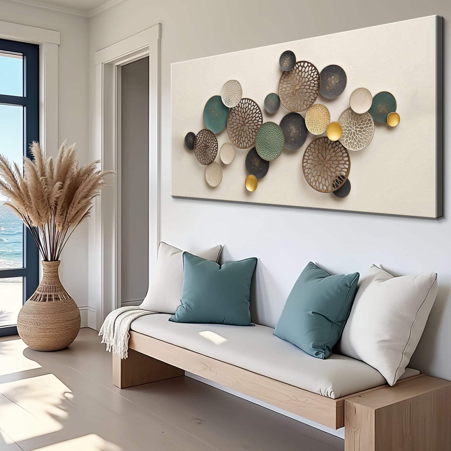 Lotus Leaf Abstract Wall Art II - Tailored Canvases - Flyclothing LLC