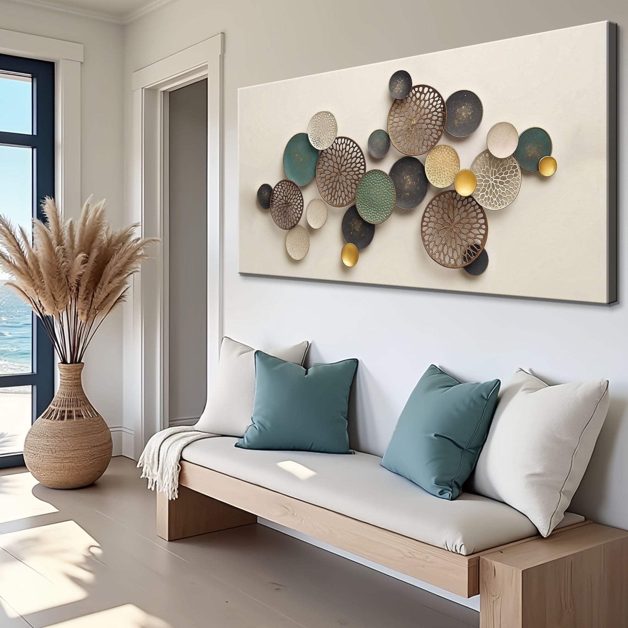 Lotus Leaf Abstract Wall Art II - Tailored Canvases - Flyclothing LLC