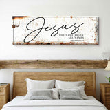 Jesus The Name Above All Names - Philippians 2:9 Faith Sign II - Tailored Canvases - Flyclothing LLC