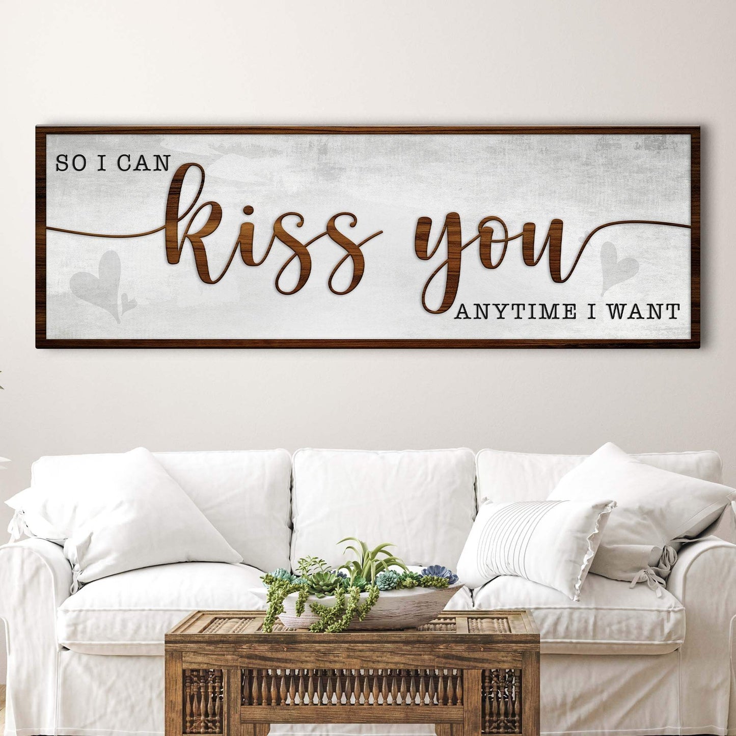 So I Can Kiss You Anytime I Want Bedroom Sign II - Tailored Canvases - Flyclothing LLC