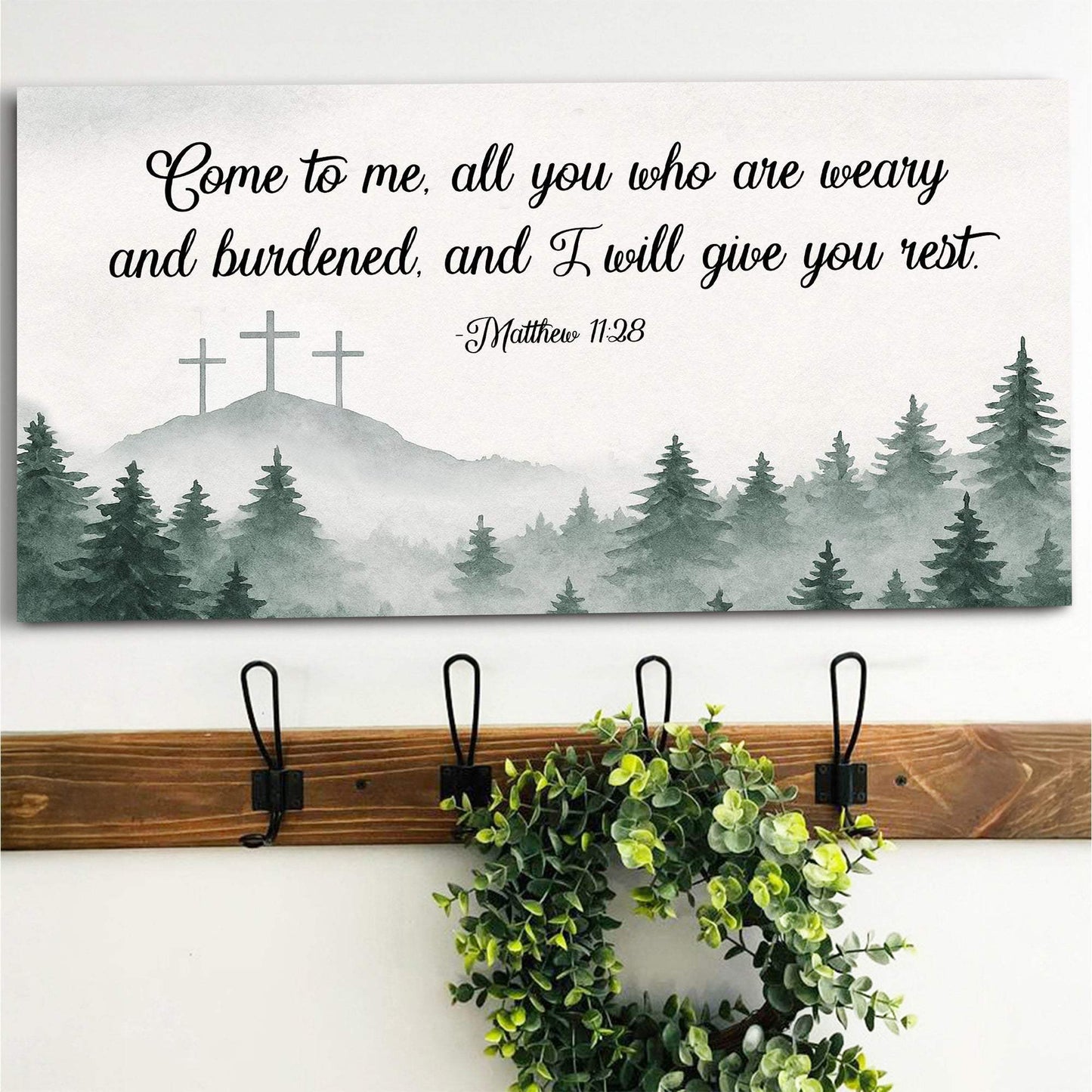 Come To Me - Matthew 11:28 Faith Sign II - Tailored Canvases - Flyclothing LLC