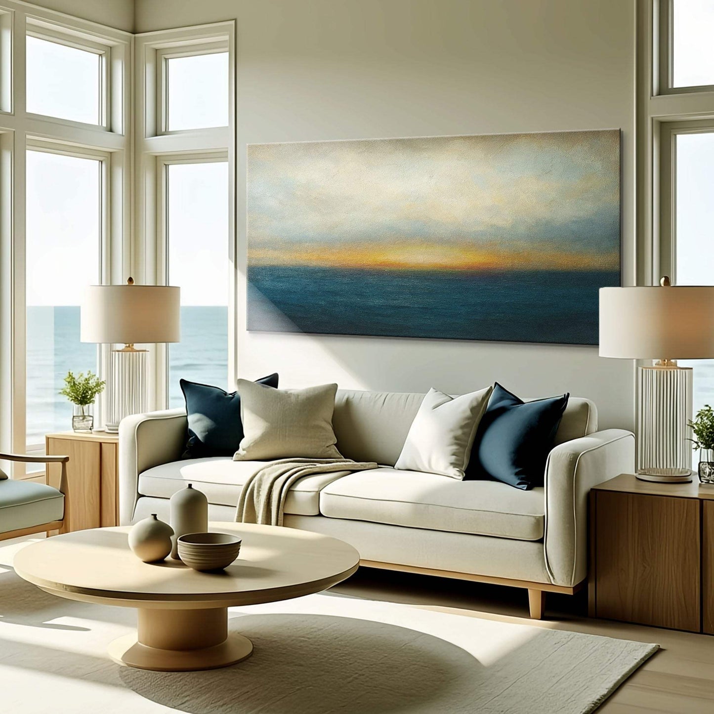 Waterscape Abstract Wall Art V - Tailored Canvases - Flyclothing LLC