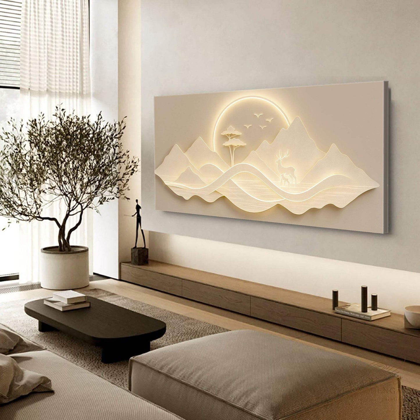 Modern Mountain Landscape Wall Art - Tailored Canvases - Flyclothing LLC