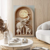 Elephant Harmony Wall Art - Tailored Canvases - Flyclothing LLC