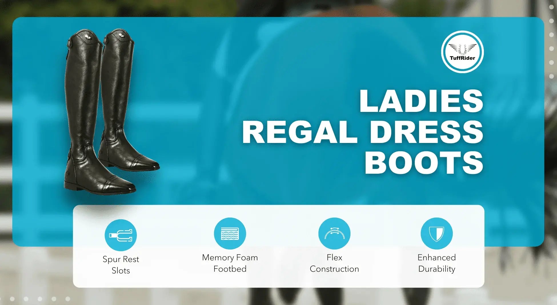 TuffRider Women Leather Regal Dress Boots - Breeches.com - Flyclothing LLC