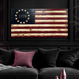 1776 American Flag Wall Art - Tailored Canvases - Flyclothing LLC