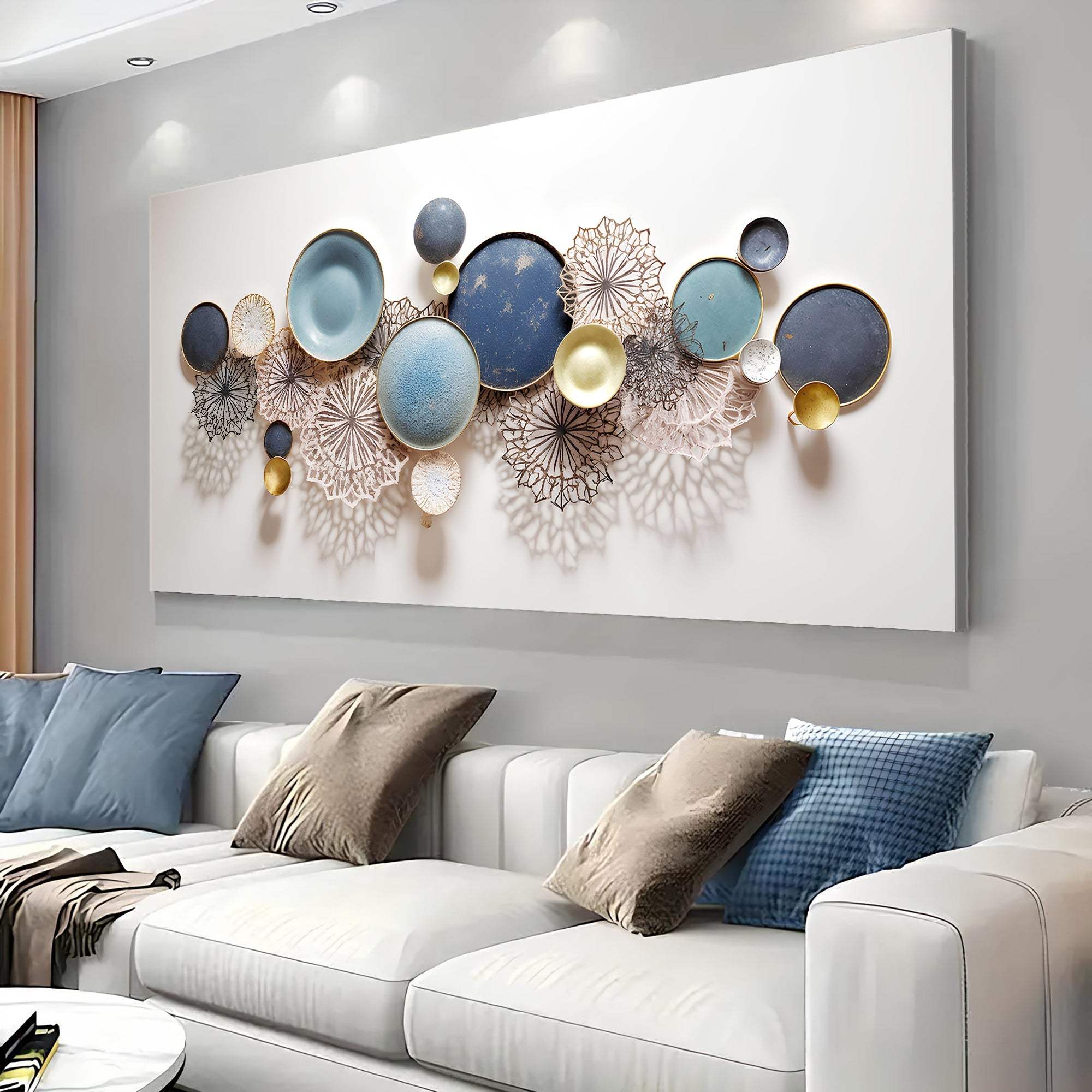 Lotus Leaf Abstract Wall Art III - Tailored Canvases - Flyclothing LLC