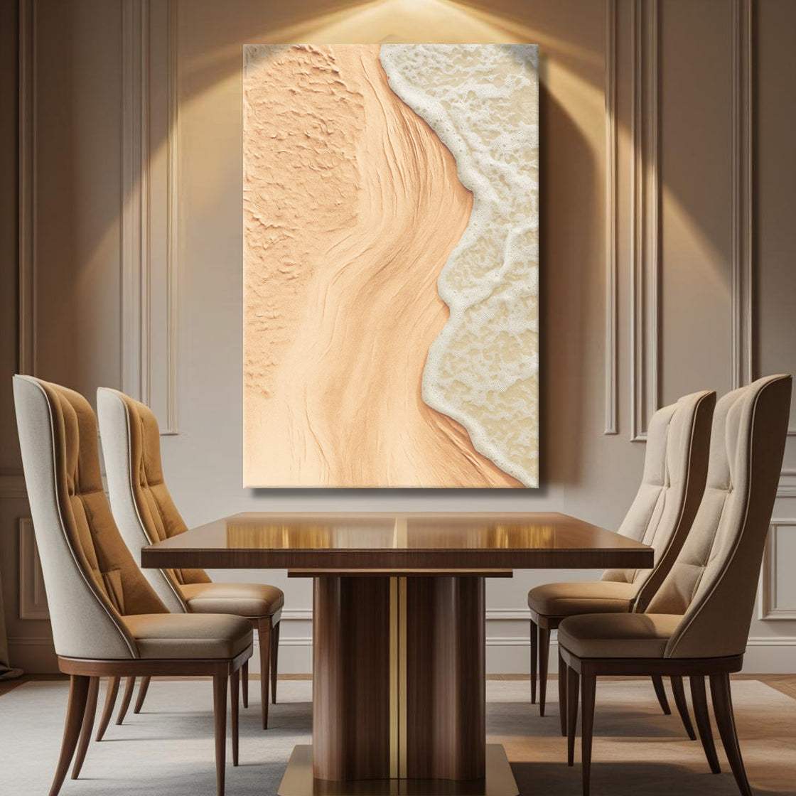 Beige Beach Coastal Wall Art - Tailored Canvases - Flyclothing LLC