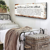Find The One You Can't Live Without Family Sign - Tailored Canvases - Flyclothing LLC