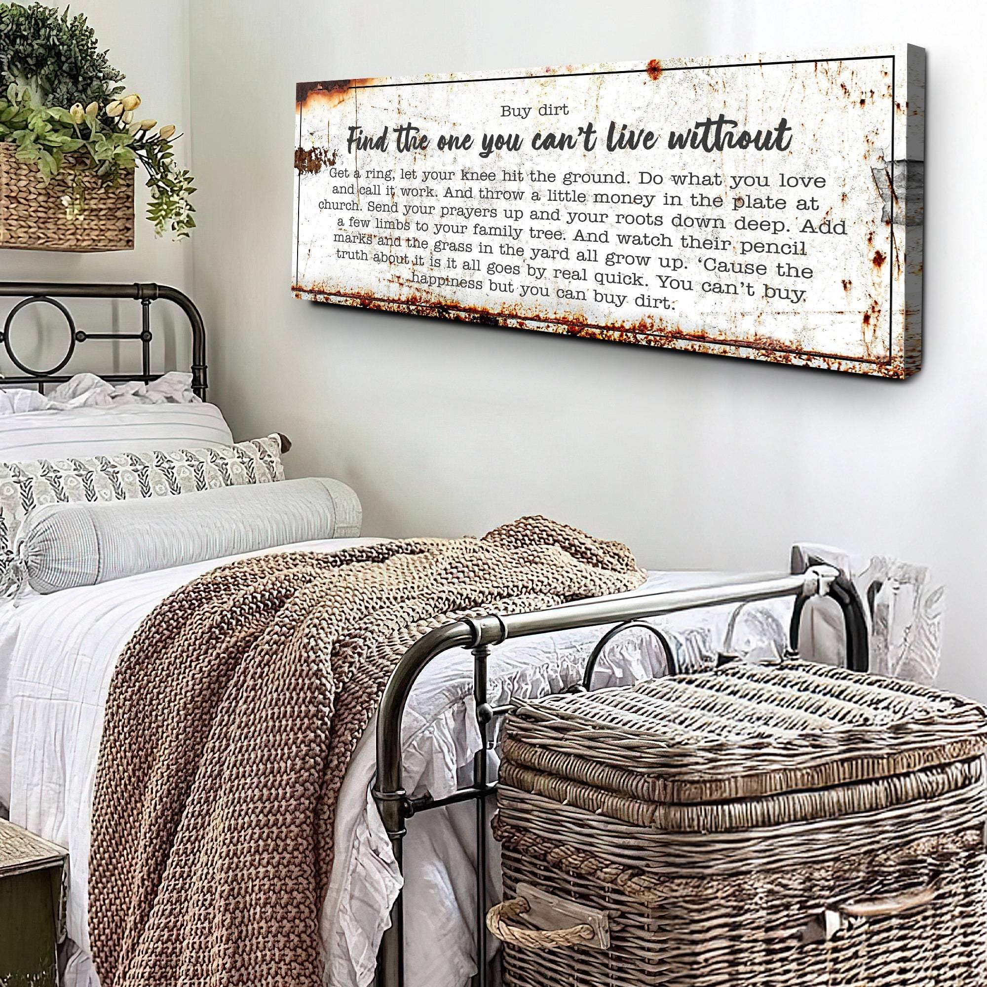 Find The One You Can't Live Without Family Sign - Tailored Canvases - Flyclothing LLC