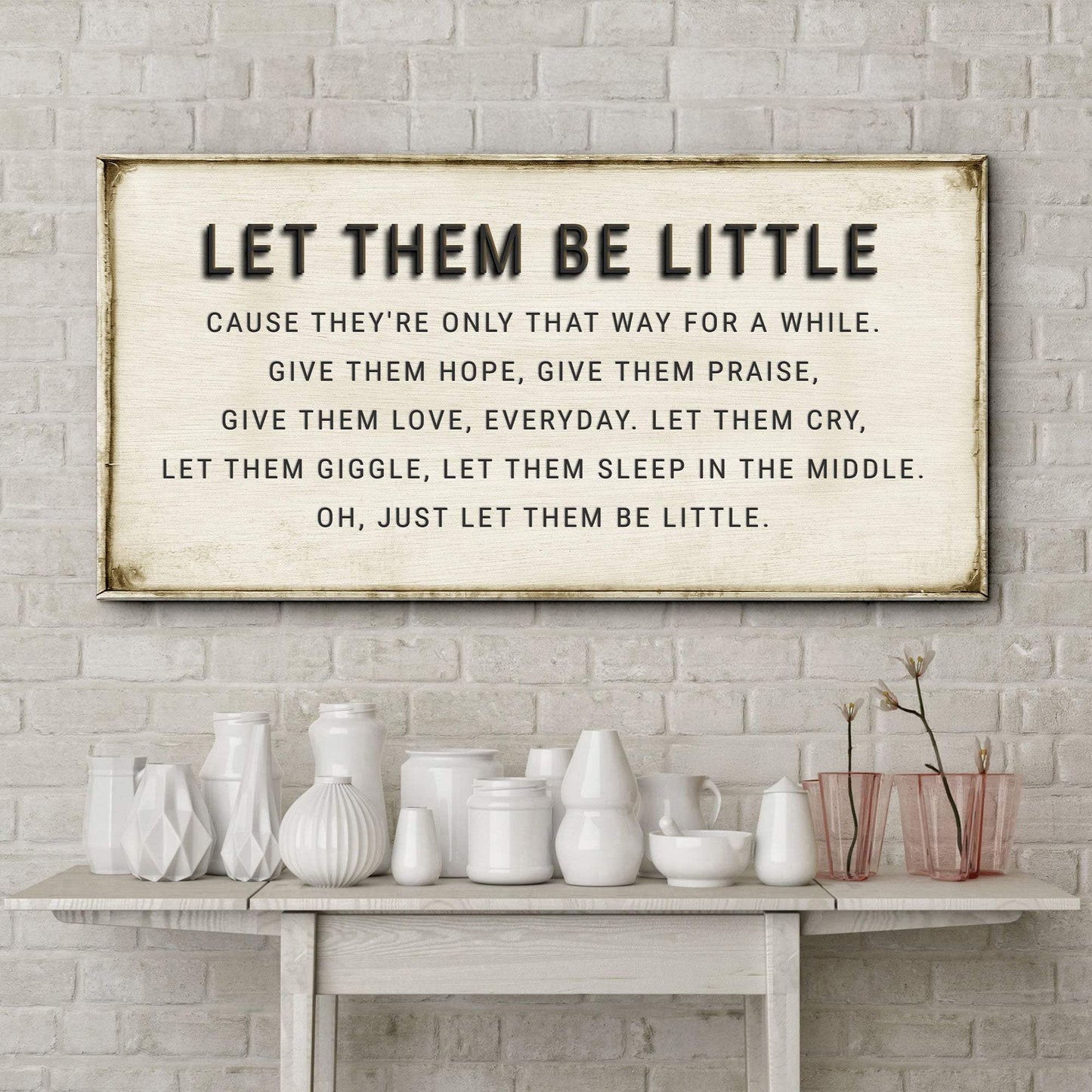 Let Them Be Little Playroom Sign - Tailored Canvases - Flyclothing LLC