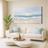 Serene Ocean Wave Coastal Wall Art III - Tailored Canvases - Flyclothing LLC