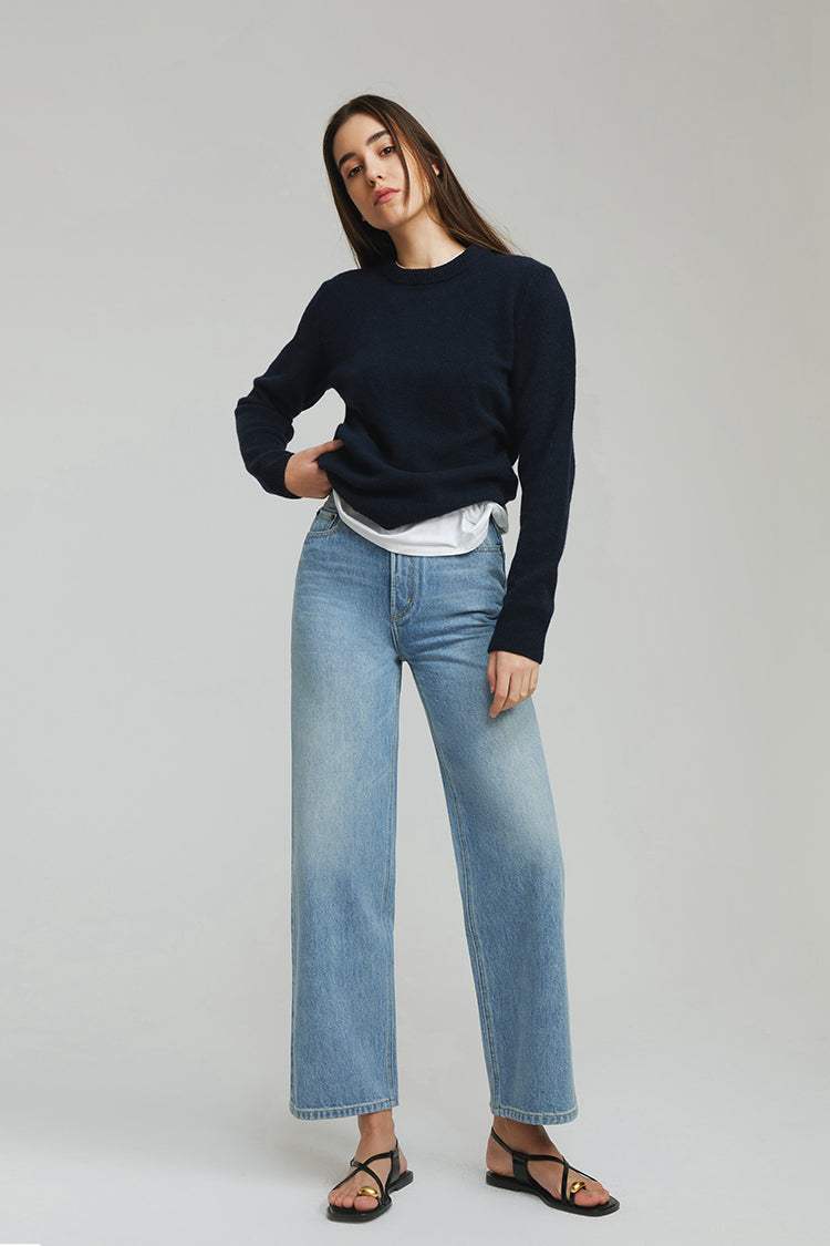 The Cityer Crop Wide Jeans HJ009 - Hey Joanie - Flyclothing LLC