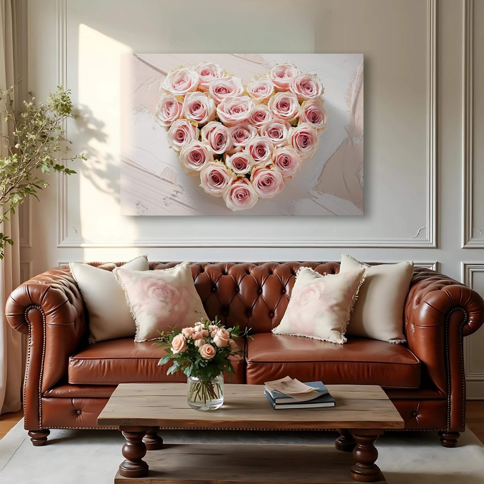 Floral Heart Wall Art IV - Tailored Canvases - Flyclothing LLC