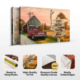 Old Truck Barn Family Names Sign - Tailored Canvases - Flyclothing LLC