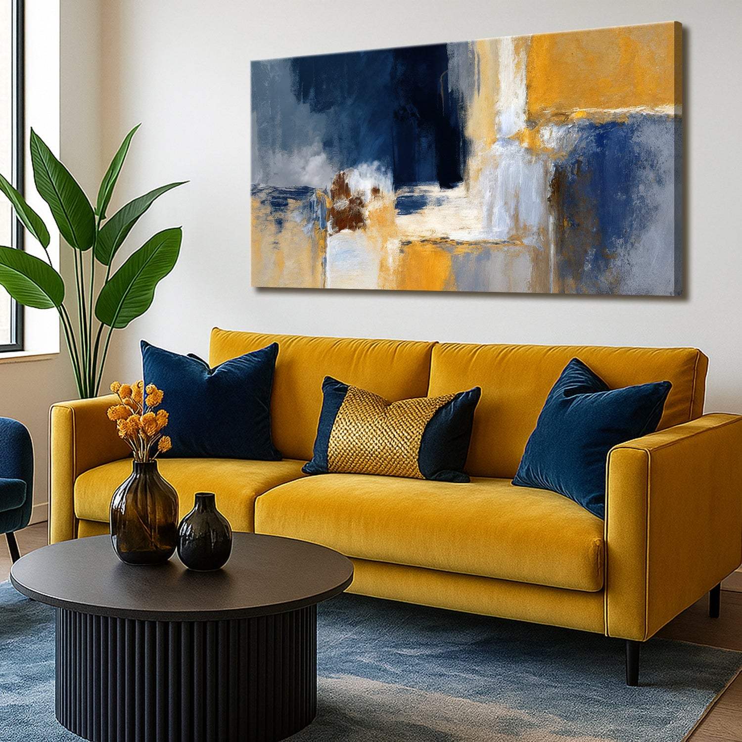 Abstract Geometric Lines Wall Art IV - Tailored Canvases - Flyclothing LLC