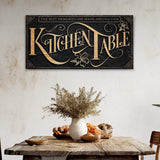 Kitchen Table Sign - Tailored Canvases - Flyclothing LLC