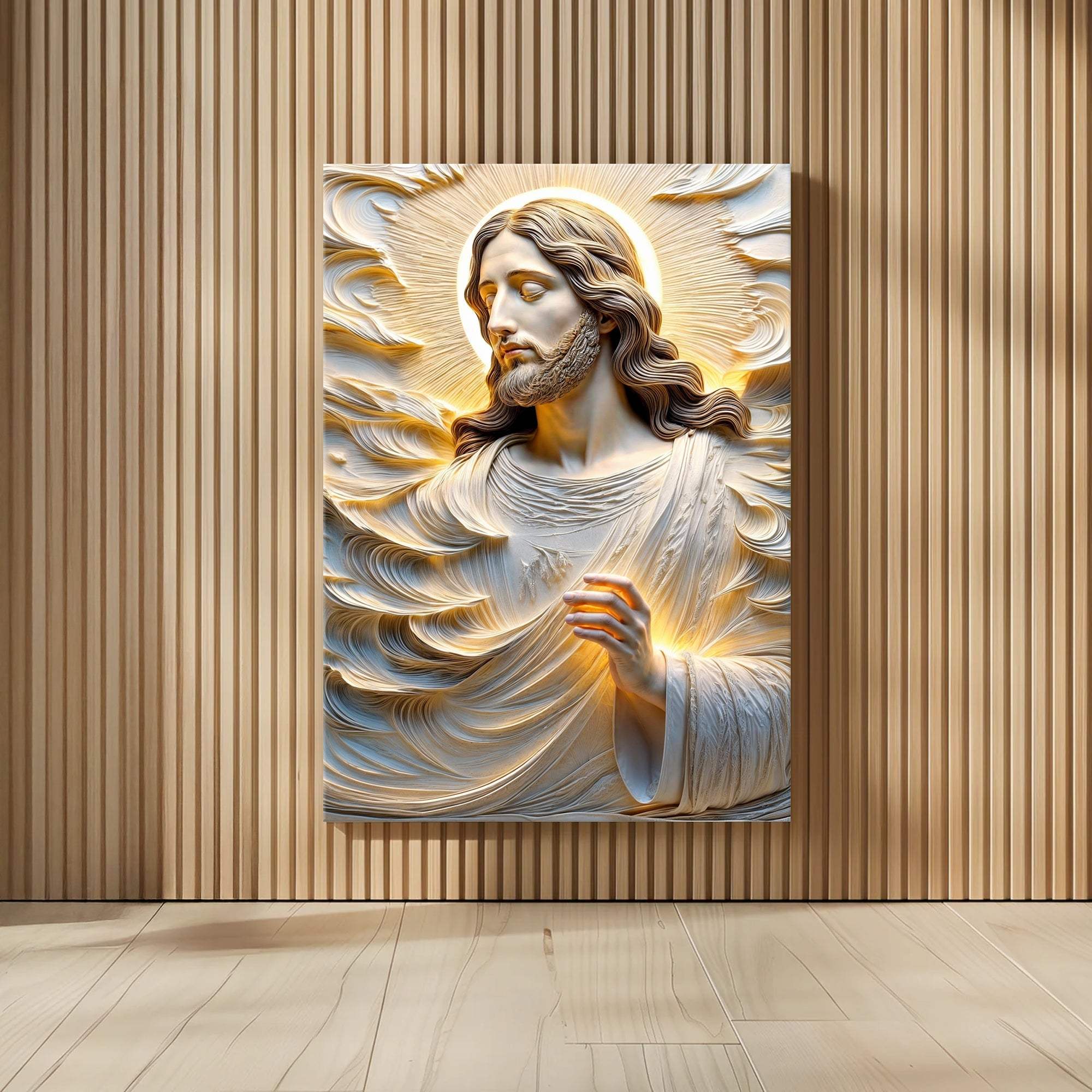 Faith Over Fear, Sacred Serenity Faith Wall Art - Tailored Canvases - Flyclothing LLC