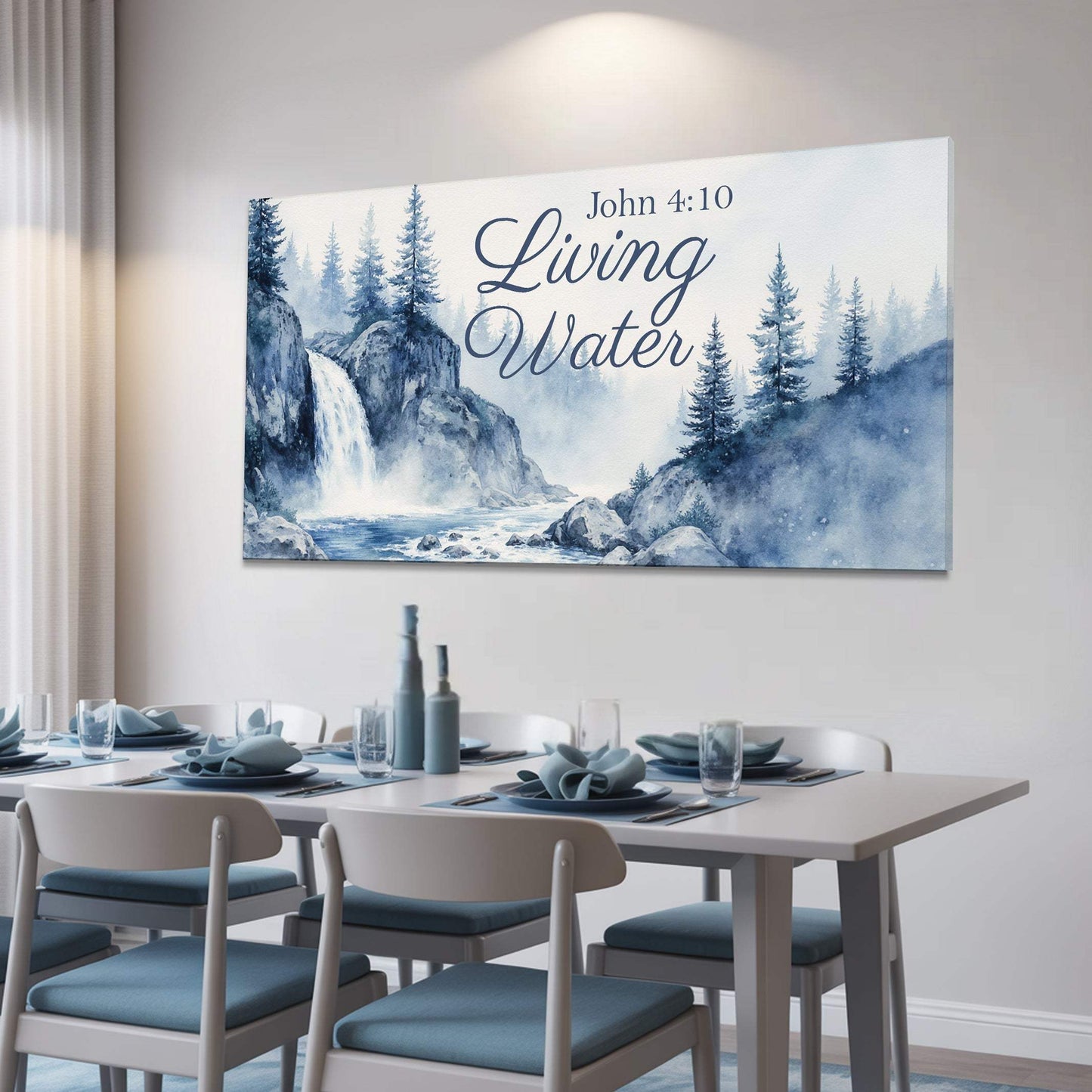 Living Water - John 4:10 Faith Sign II - Tailored Canvases - Flyclothing LLC