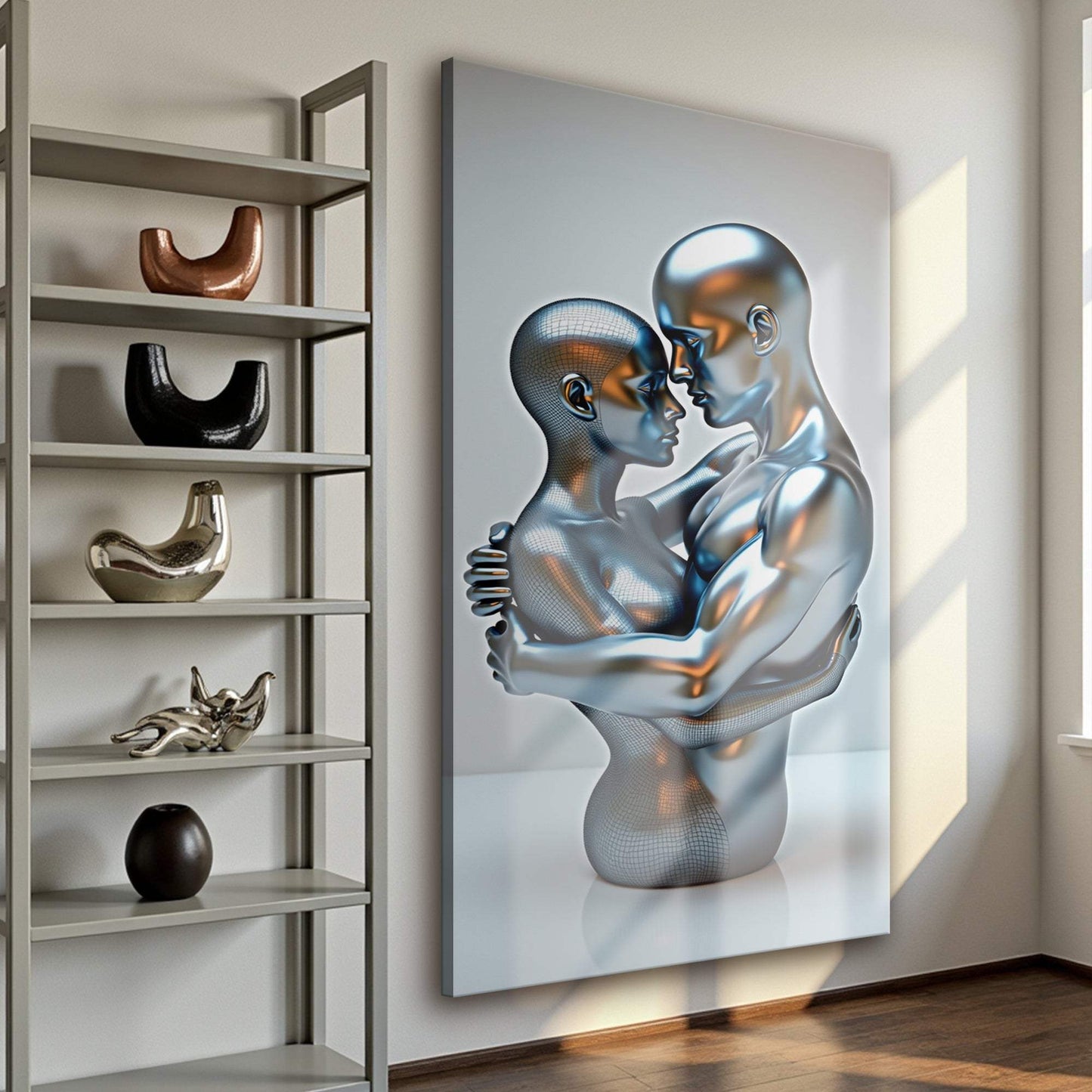 Eternal Love Figure Abstract Wall Art II - Tailored Canvases - Flyclothing LLC