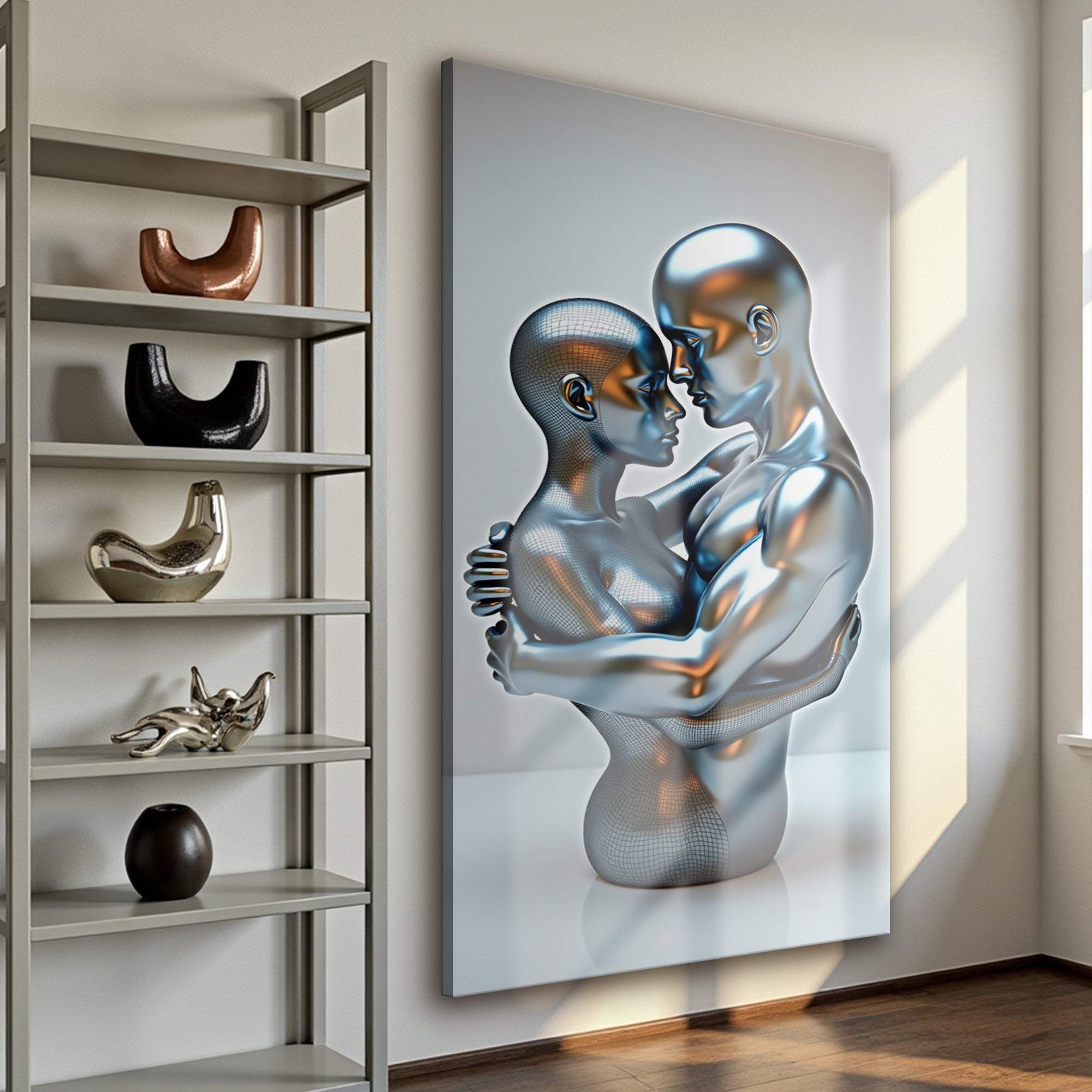 Eternal Love Figure Abstract Wall Art II - Tailored Canvases - Flyclothing LLC