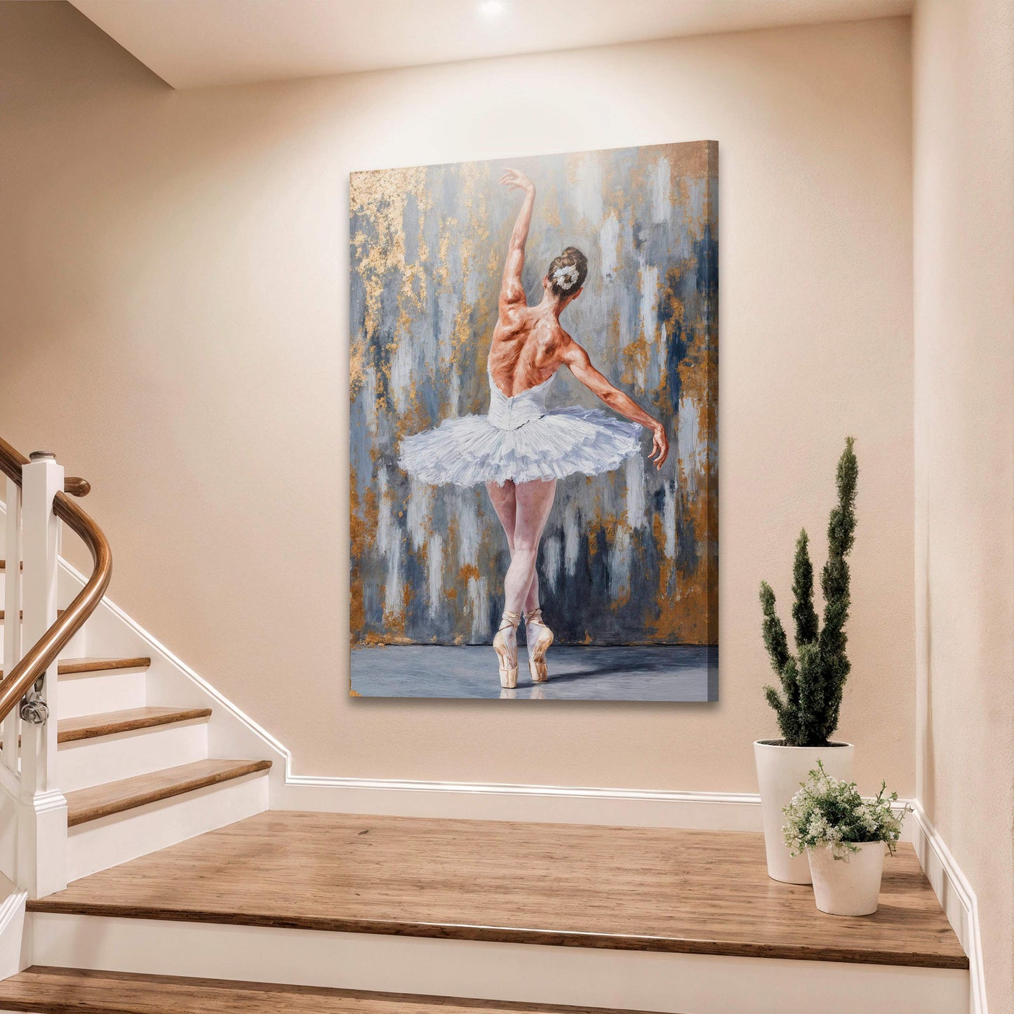 Modern Ballet Elegance Wall Art - Tailored Canvases - Flyclothing LLC