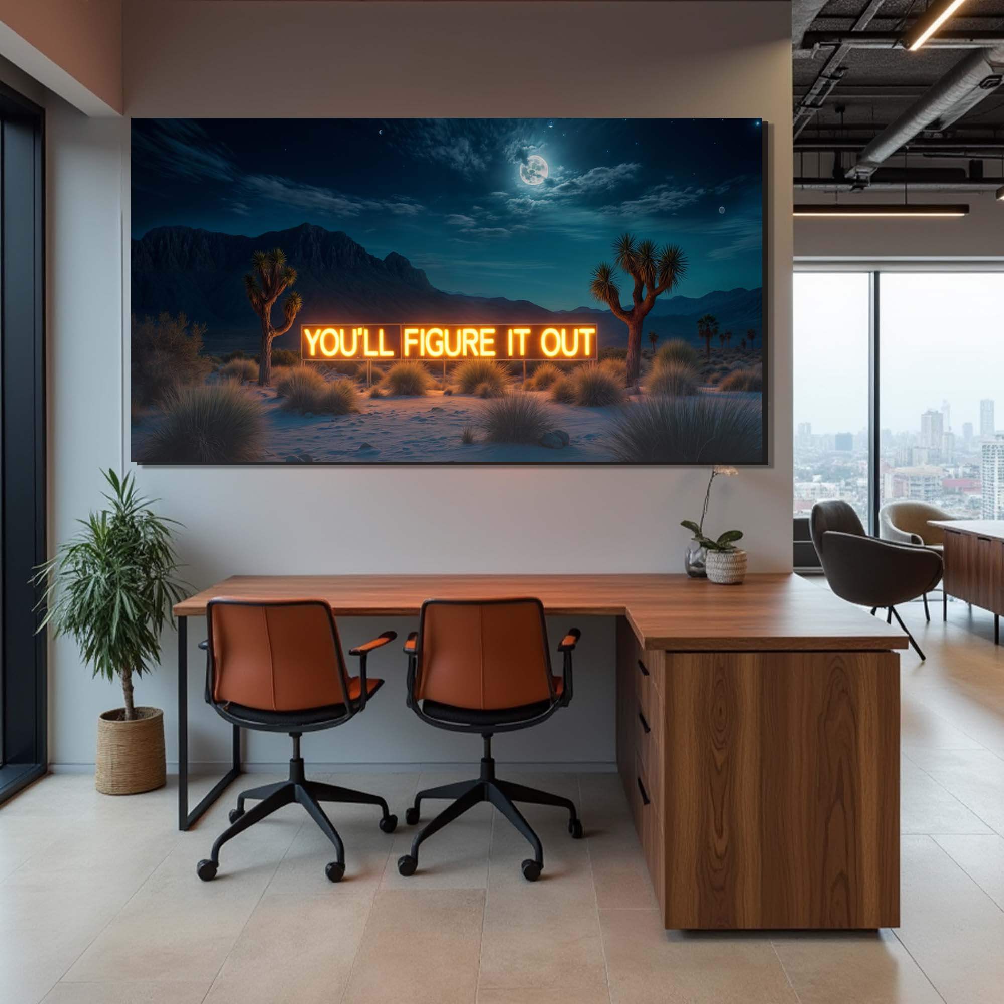You'll Figure It Out Motivational Wall Sign - Tailored Canvases - Flyclothing LLC